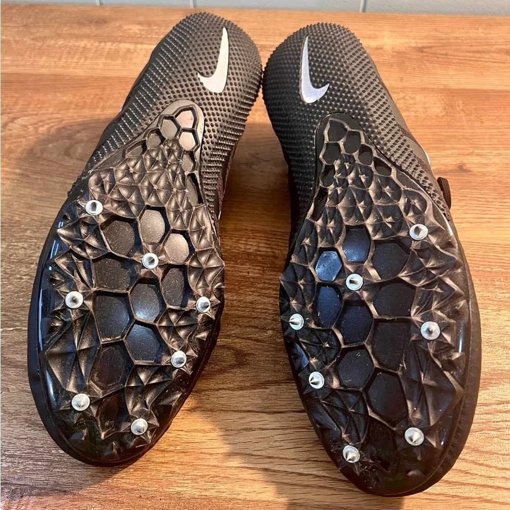Nike Zoom Rival S Black and White Track and Field Mens‎ Running Shoes Size 12